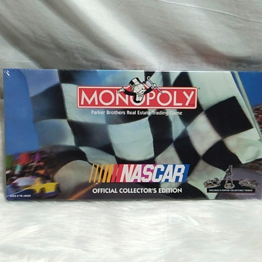 New Vintage Monopoly Nascar Official Collectors Edition Game Parker Brothers